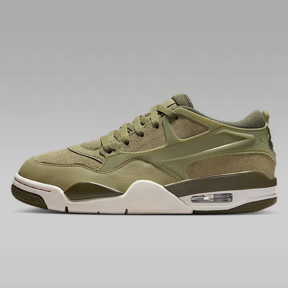 New Womens Air Jordan 4 RM Olive Sneakers.. Size 7